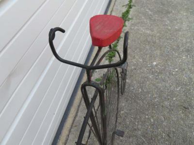 Curtis Jer Whimsical Signed Curtis Jere bicycle Highwheeler Table Wall Sculpture