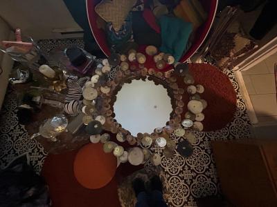 Curtis Jer Wonderful Curtis Jere Brass Raindrops Mirror Mid Century Modern