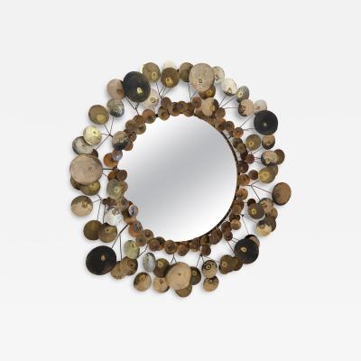 Curtis Jer Wonderful Curtis Jere Brass Raindrops Mirror Mid Century Modern