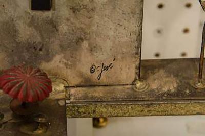 Curtis Jere Amazing Colorful Wall Mounted Mediterranean Village Sculpture by Curtis Jere