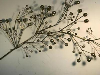 Curtis Jere Beautiful and Rare Curtis Jere Brass Tree Branch Wall Sculpture