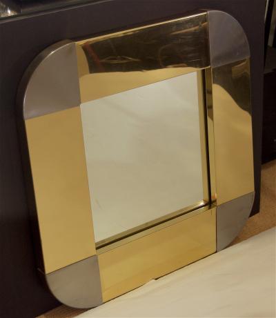 Curtis Jere Curtis Jere Brass Steel Mirror