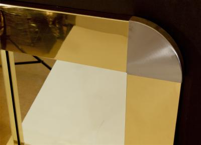 Curtis Jere Curtis Jere Brass Steel Mirror
