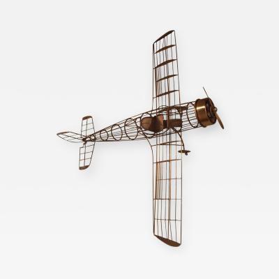 Curtis Jere Great Modernist Curtis Jere Airplane Sculpture