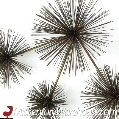 Curtis Jere Mid Century Urchin Brass Wall Sculpture