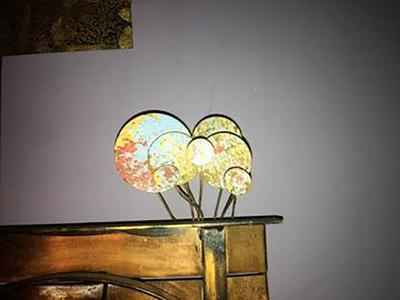 Curtis Jere Signed Curtis Jere Brutalist Flower Cart Wall Sculpture