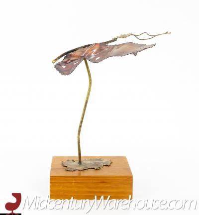 Curtis Jere Style Mid Century Copper Butterfly Sculpture