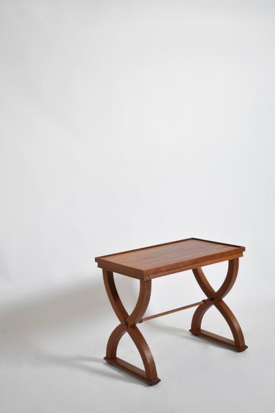 Curule neoclassical side table 1940s 