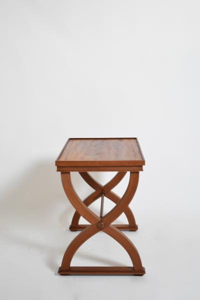 Curule neoclassical side table 1940s 