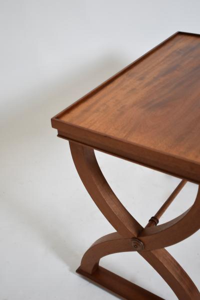 Curule neoclassical side table 1940s 