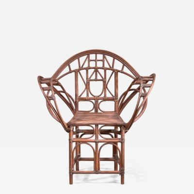 Curved hand crafted willow chair Austria