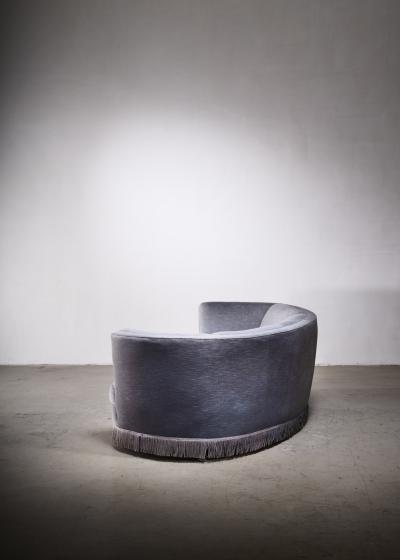 Curved sofa with fringes Denmark