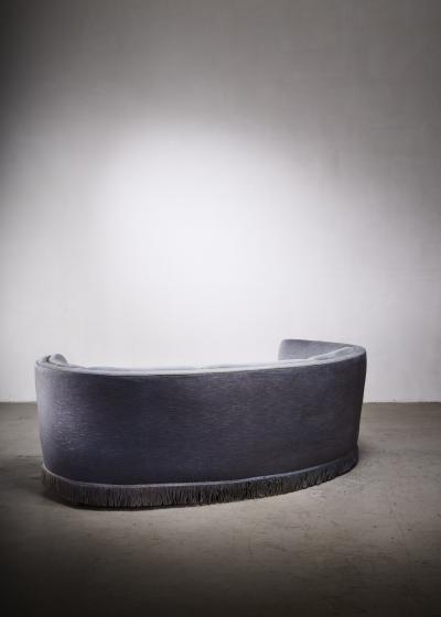 Curved sofa with fringes Denmark