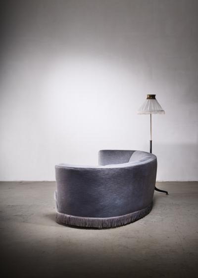 Curved sofa with fringes Denmark