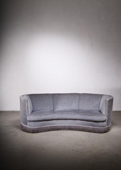 Curved sofa with fringes Denmark