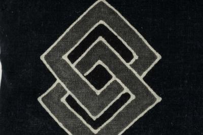 Cushion from Antique Japanese Hand Spun Cotton Fabric