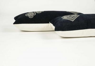 Cushion from Antique Japanese Hand Spun Cotton Fabric