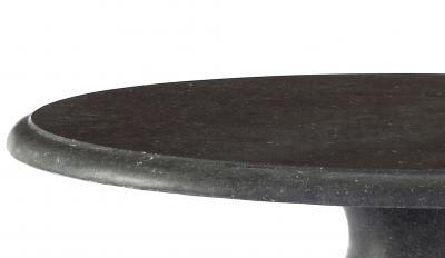 Custom Belgian Belgian Bluestone Round Dining Center Table with Baluster Base