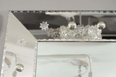 Custom Beveled Ponti Mirror with Pie Crust Edge