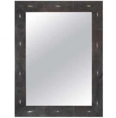 Custom Black Shagreen Mirror