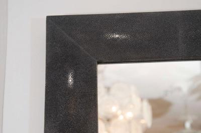 Custom Black Shagreen Mirror