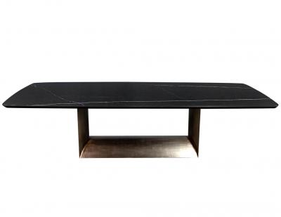 Custom Cannon Modern Porcelain Top Dining Table