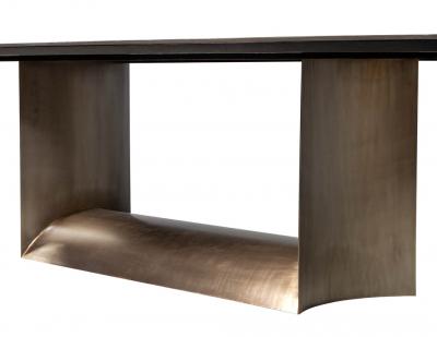 Custom Cannon Modern Porcelain Top Dining Table
