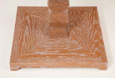 Custom Cerused Oak Center Table inspired by French 1940s Design