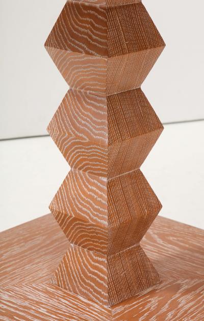 Custom Cerused Oak Center Table inspired by French 1940s Design