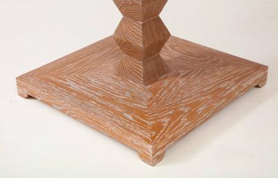 Custom Cerused Oak Center Table inspired by French 1940s Design