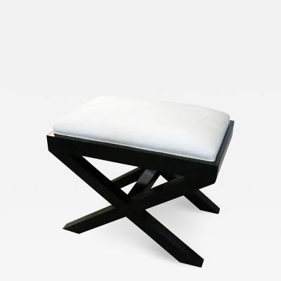 Custom Ebonized X Frame Bench