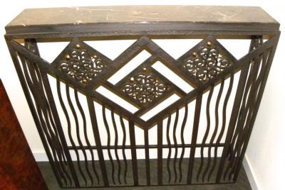 Custom French Style Iron Console Table Radiator Cover