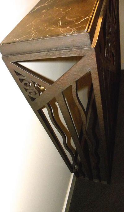 Custom French Style Iron Console Table Radiator Cover