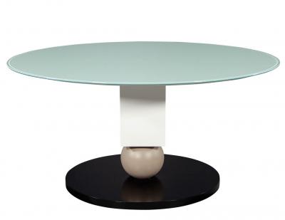 Custom Glass Top Modern Dining Table