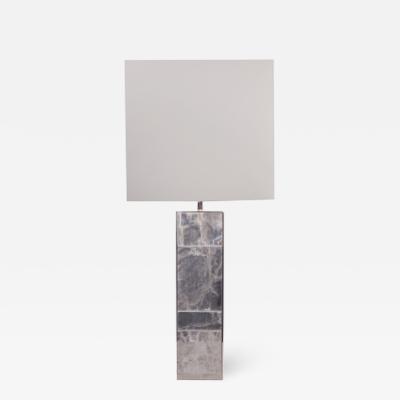 Custom Hand Made Steel and Gypsum Lamp