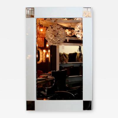 Custom High Style Modern White Glass Mirror