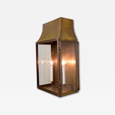 Custom Indoor Outdoor Brass Guadalupe Wall Lantern