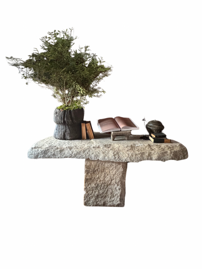 Custom Limestone Console Table