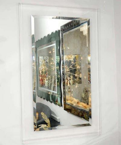 Custom Lucite Framed Mirror