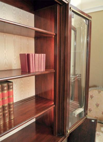 Custom Made Maison Jansen Rosewood Breakfront Bookcase