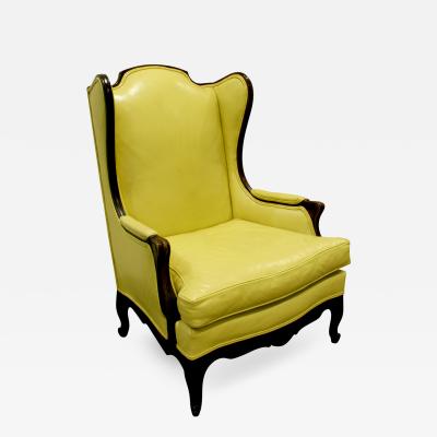 Custom Made Regency Style Wing Chair 1950s signed 