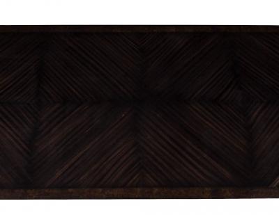 Custom Modern Dining Table Macassar Diamond Pattern Top