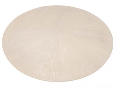 Custom Modern Round Oak Dining Table Washed Finish