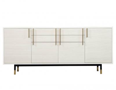 Custom Modern White Buffet Sideboard