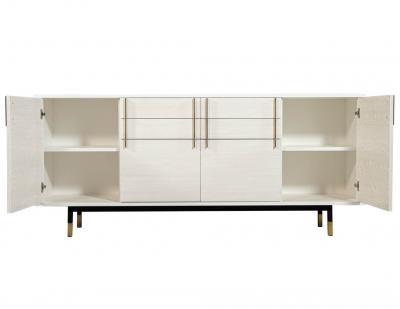 Custom Modern White Buffet Sideboard