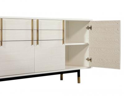 Custom Modern White Buffet Sideboard