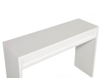 Custom Modern White Console Table