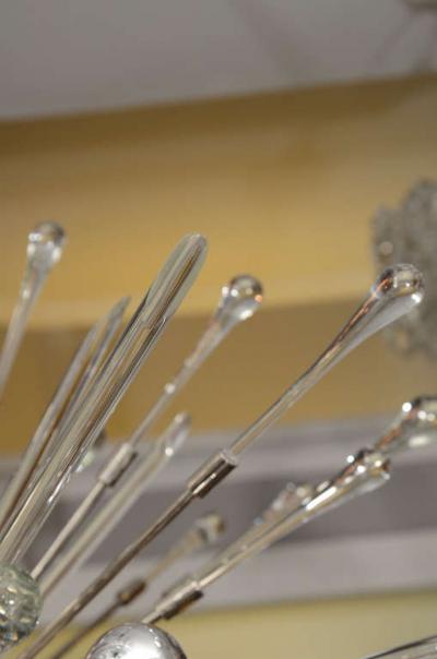 Custom Nickel Plated Tear Drop Sputnik Chandelier