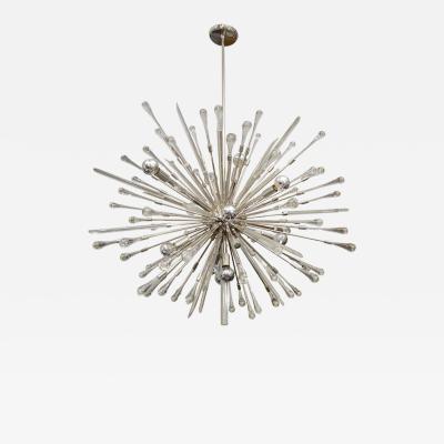 Custom Nickel Plated Tear Drop Sputnik Chandelier