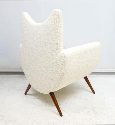 Custom Pair of Sculptural Mid Century Modern Style Lounge Chairs